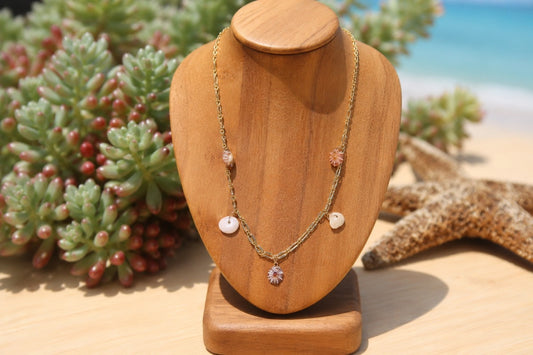 Hawaiian Puka Shell & Opine Shell Necklace